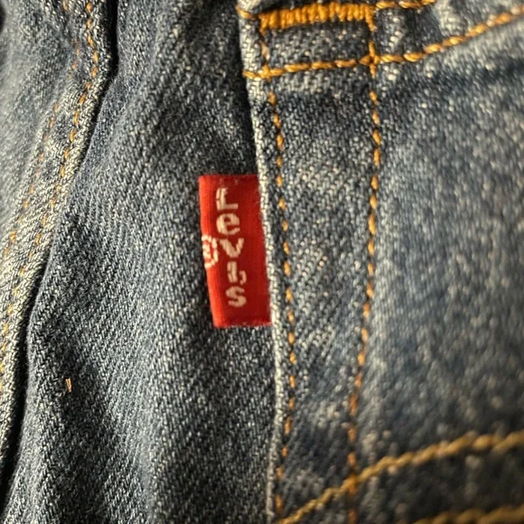 Levi's Distressed Denim Cutoff Shorts - Blue - Picture 3 of 5